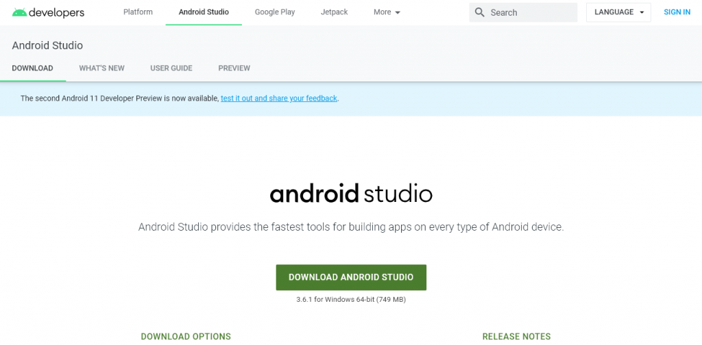 Как установить android studio