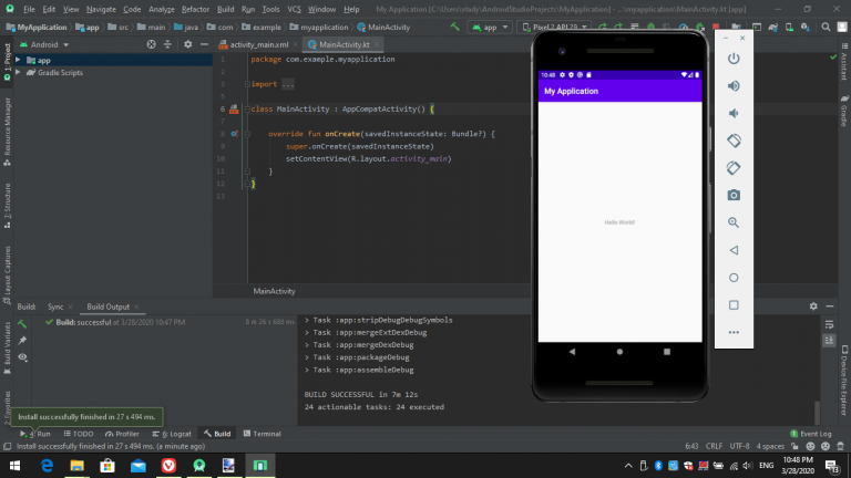 Как установить android studio на планшет