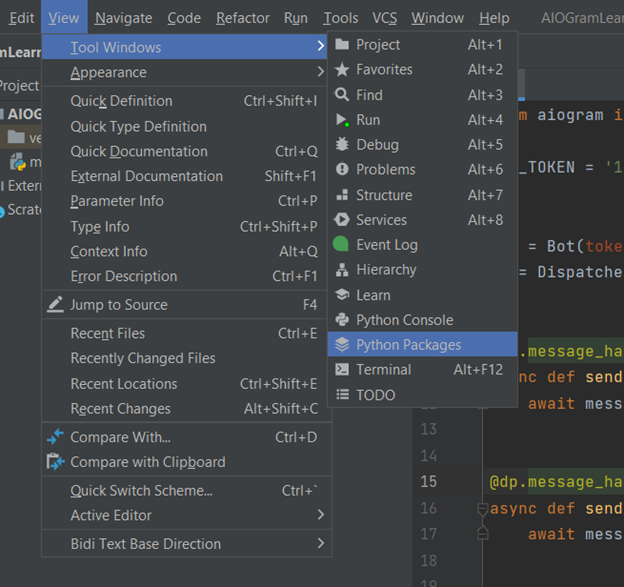 Aiogram types